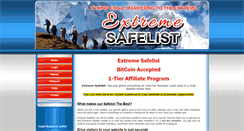 Desktop Screenshot of extremesafelist.com